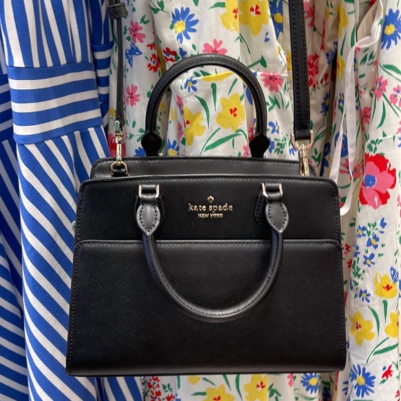 Kate Spade Madison Saffiano Leather Small Satchel
COLOR:
Black 
NWT - Picture 10 of 16